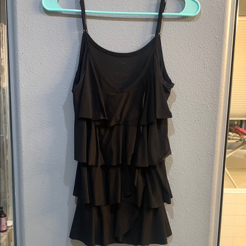 Black Layered Sleeveless Top Inc International Concepts
